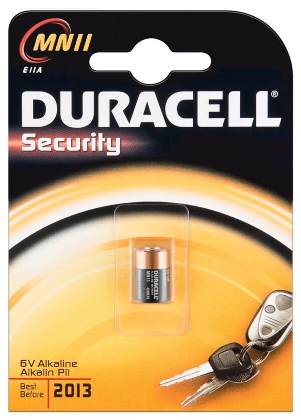 PILA MN11A Alcalina 6V DURACELL 38mAh  (Blister 1 pila)
