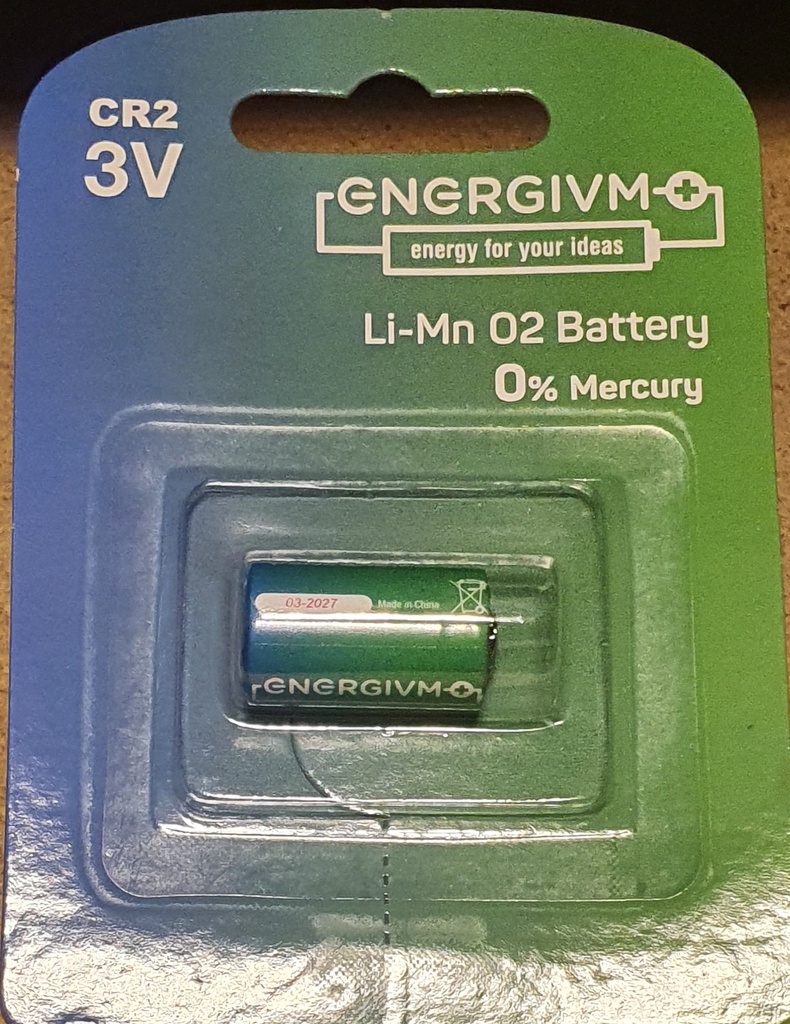 PILA LITIO CR2 3V/850mAh ENERGIVM Fotografia Digital Blister 1 Pila