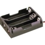 Portapilas R06 x3   para 3 pilas con hilos 200mm