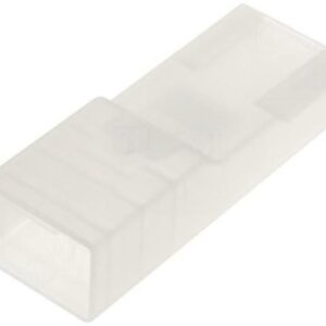 Funda Terminal Faston Hembra 6,3mm con Reten NATURAL