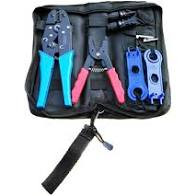 Kit Crimpadora y Cortante con Funda  Conectores Solares MC4