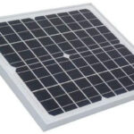 Panel Solar Silicio Monocristalino 12V 20W 435x356x30mm