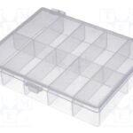 Caja 10 Contenedores de 22x44x18,5mm Transparente