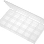 Caja 18 Contenedores de 43x52x37,5mm Transparente