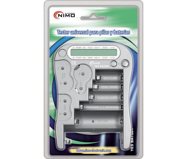 Comprobador Pilas y Baterias varios modelos Gris
