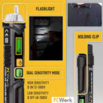 Detector Tension sin contacto de 12V a 1000Vac