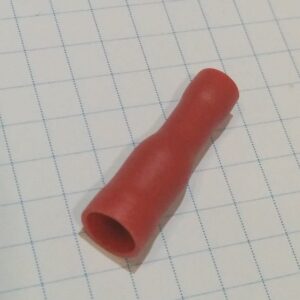 Terminal Cilindrico Hembra Aislado 4mm ROJO PVCC-15039 (100 uds.)