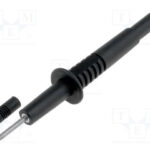Punta Prueba 2mm 10Amp NEGRO longitud 103mm