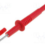 Punta Prueba 2mm 10Amp ROJO longitud 103mm