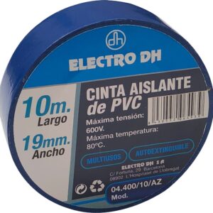 Cinta Aislante PVC 19mmX10m AZUL DH
