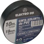 Cinta Aislante PVC 19mmX10m NEGRA