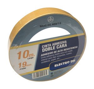Cinta Doble Cara Adhesiva 19mm x 10 metros
