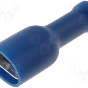 Terminal Faston Hembra 6,3mm Aislado AZUL (100 unidades)