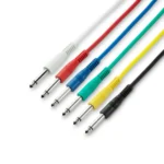 Juego 6 Cables JACK 6,3mm MONO 1,20m ADAM