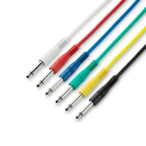 Juego 6 Cables JACK 6,3mm MONO 1,20m ADAM