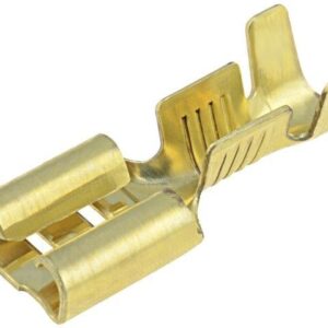 Terminal Faston Hembra 6,3mm sin Aislar (100 Unidades)
