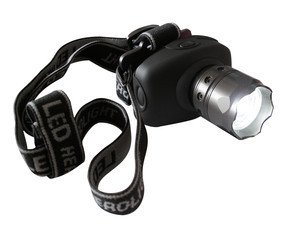 Linterna Recargable Frontal LED 3W con ZOOM