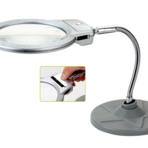 Lupa Sobremesa con Luz LED a Pilas
