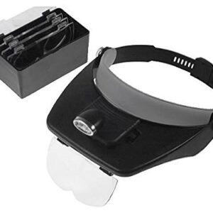 Lupa tipo Diadema Aumentos x1,2...x3,5 Iluminacion LED