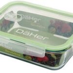 Recipiente Hermetico de cristal rectangular 1500ml