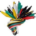 Cables Colores con 20 Pinzas Cocodrilo 50cm. (10uds.) C-6091 Cebek