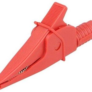 Pinza Cocodrilo Aislada 20Amp 1KV color ROJO