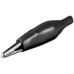 Pinza Cocodrilo Preaislada 35mm Negra