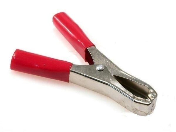 Pinza Cocodrilo Preaislada 50Amp ROJA