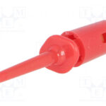 Pinza de Prueba de Gancho 0,3Amp color ROJO