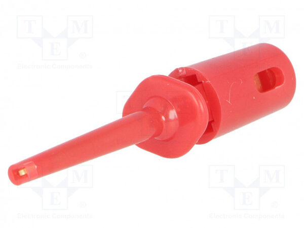 Pinza de Prueba de Gancho 0,3Amp color ROJO