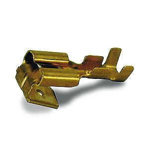 Terminal Faston Macho-Hembra 6,3mm sin Aislar Dorado (100 Uds)