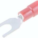 Terminal Horquilla 4.3mm cable 0,3-1,65mm Preaislado ROJO (100 Uds.)