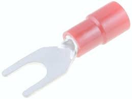 Terminal Horquilla 4.3mm cable 0,3-1,65mm Preaislado ROJO (100 Uds.)
