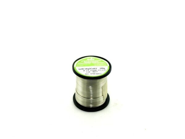 ESTAÑO SIN PLOMO Carrete 100gr 1mm. 96,5/0,5/3 MBO