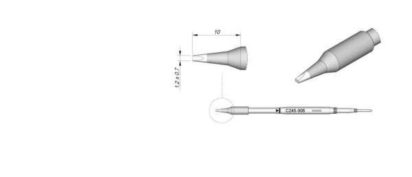 Cartucho Cincel para T245A  JBC C245-906