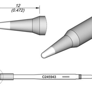 Cartucho Conico Ø 1,7mm para T245A JBC C245-943