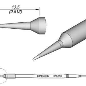Cartucho Conico Ø0,5mm para T245A JBC C245-036