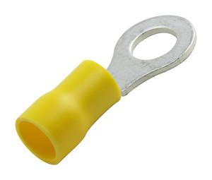 Terminal Redondo 6,4mm Aislado Crimpar AMARILLO (100 unidades)
