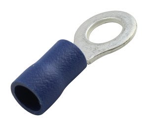 Terminal Redondo 6,4mm Aislado Crimpar AZUL (100 unidades)