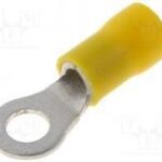 Terminal Redondo Aislado Crimpar 4,3mm AMARILLO