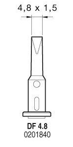 Punta Soldador Gas SG1070 DF4.8 JBC