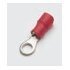 Terminal Redondo Preaislado 3,7mm 0,25-1,65 ROJO