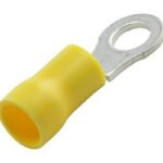 Terminal Redondo Preaislado Crimpar 5,3mm AMARILLO (100 unidades)