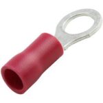 Terminal Redondo Preaislado Crimpar 5,3mm ROJO (100 unidades)