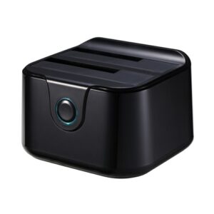 Base Docking Station USB 3.0 Doble SATA NEGRA
