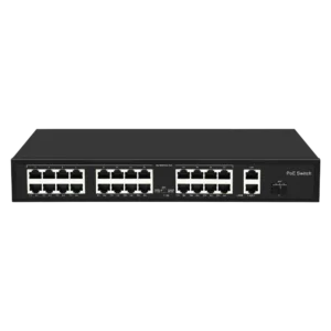 Switch PoE Ethernet 24P 10/100 + 2 Uplink