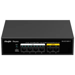 Switch PoE Ethernet 4P+2P RJ45 REYEE