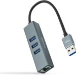 Conversor USB 3.0 a RJ45 Gigabit Hub 3xUSB NANOCABLE