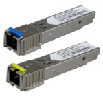 Pareja Transceptores SFP Fibra MonoModo BiDi SC