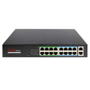 Switch PoE Ethernet 16P+2P RJ45 Gigabit CCTV